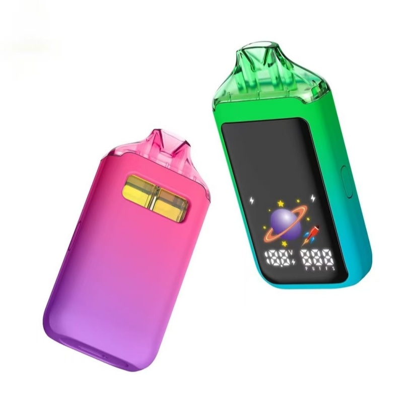 Dual chamber distillate vape hardware big smart screen live resin vape hardware  