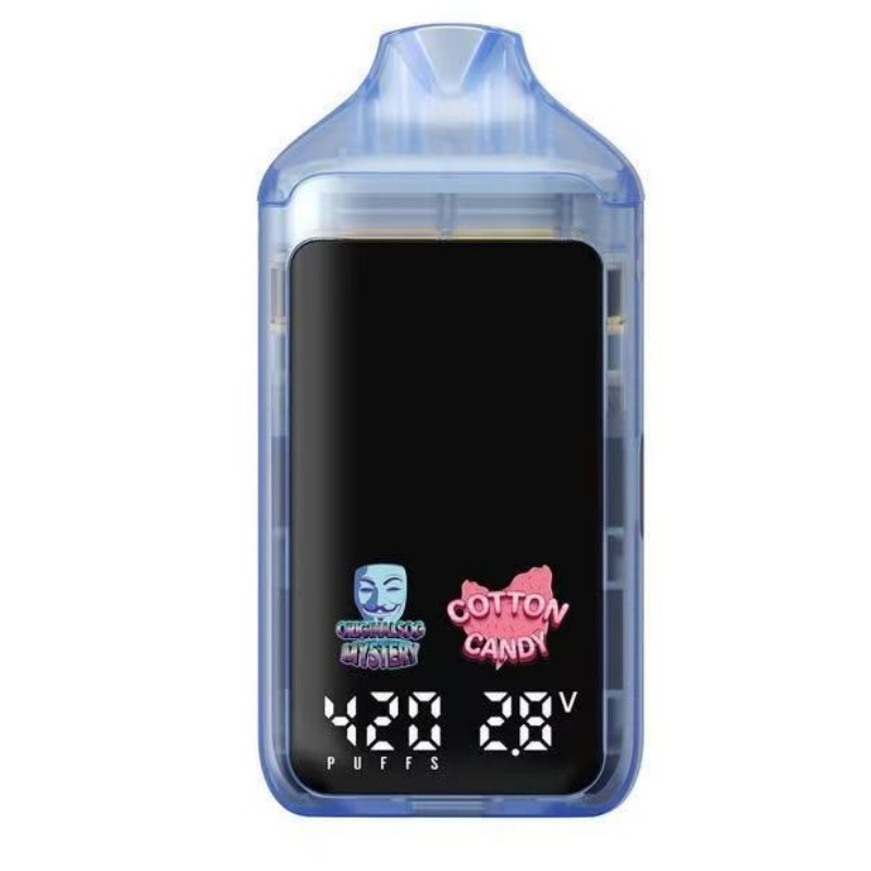 Cannabis disposable vape hardware big smart screen dual chamber vape hardware postless vape pen